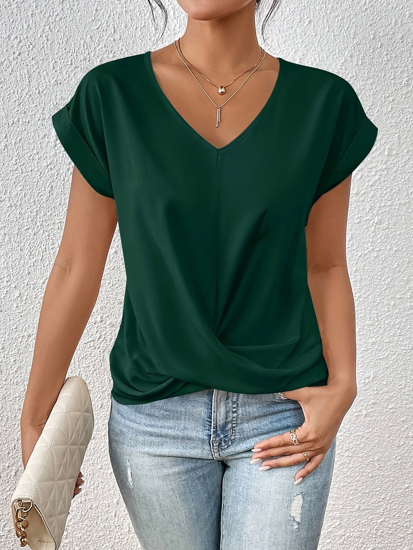 Cleo™ | Avslappnad T-shirt med Sweetheart-ringning