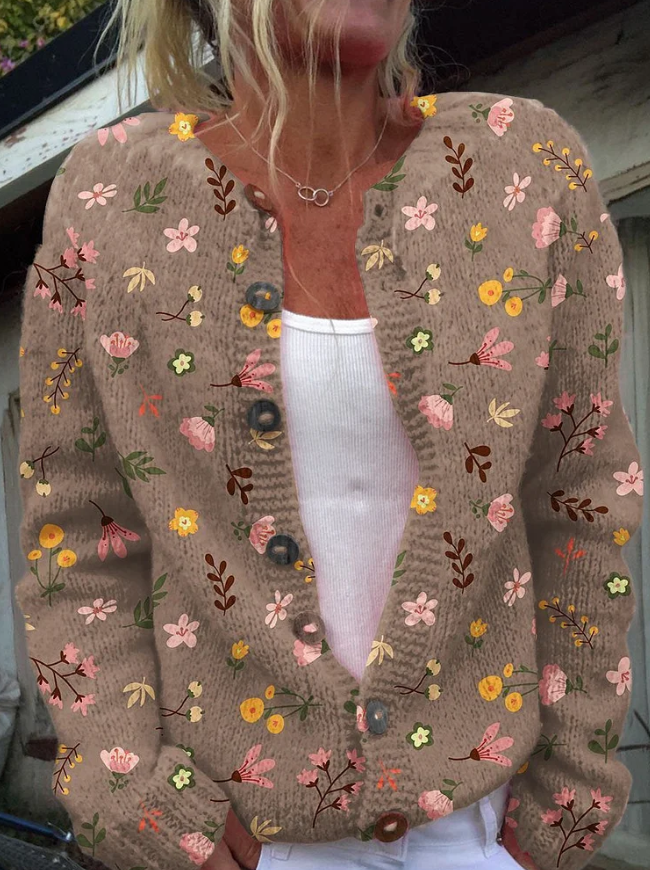 Lowri™ | Kofta med blommönster