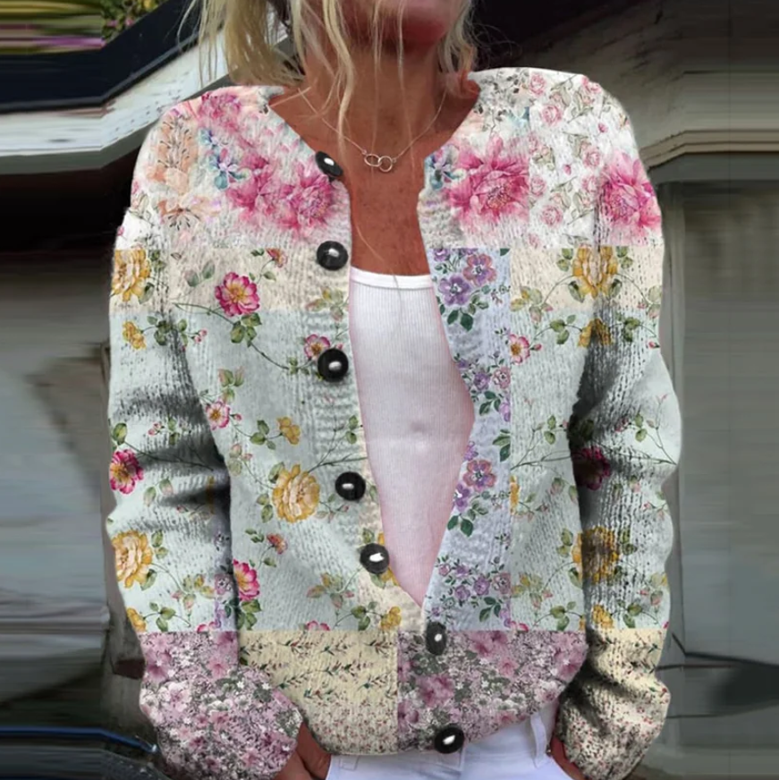 Lowri™ | Kofta med blommönster