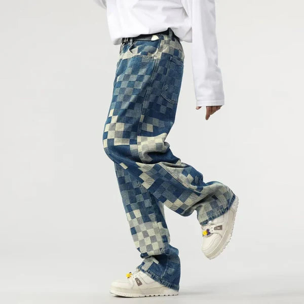 Ingo™ | Vida Jeans med Pixelmönster