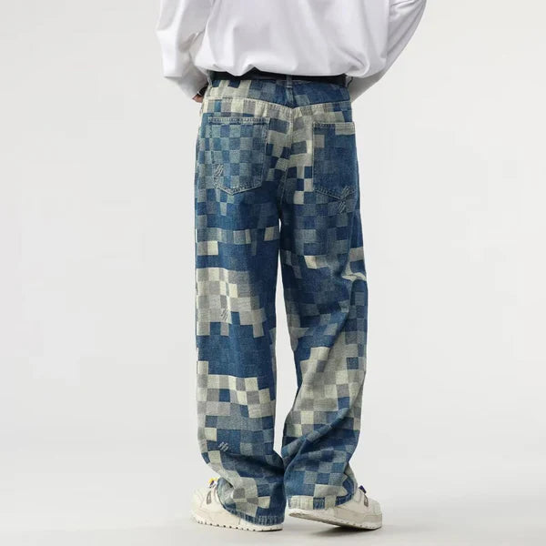 Ingo™ | Vida Jeans med Pixelmönster