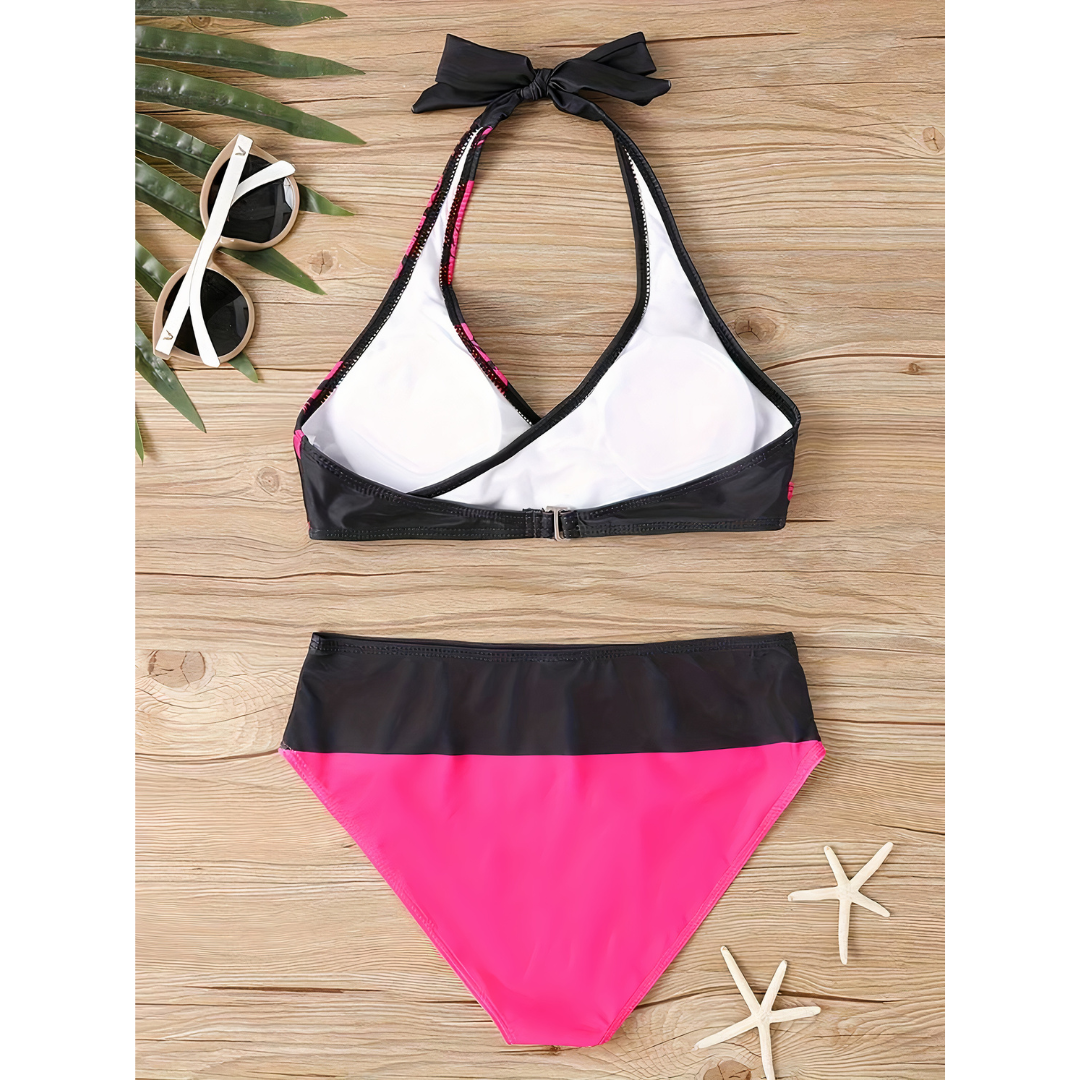 Floral Noir Bikini Set
