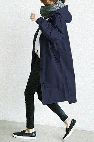 Elena™ | Trenchcoat med Huva