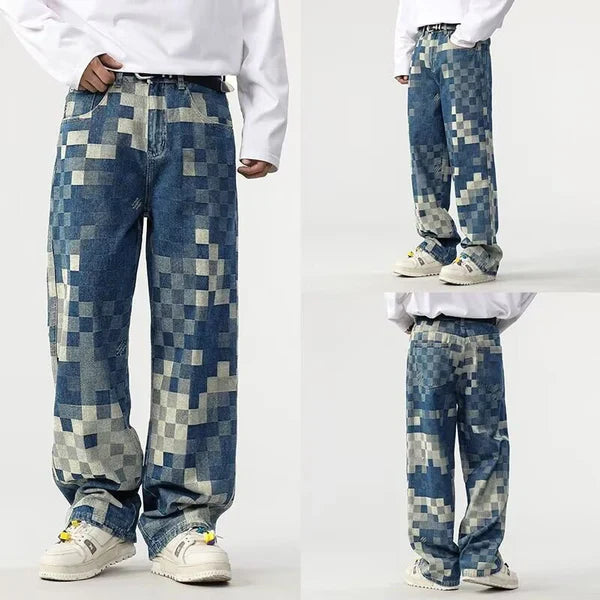 Ingo™ | Vida Jeans med Pixelmönster