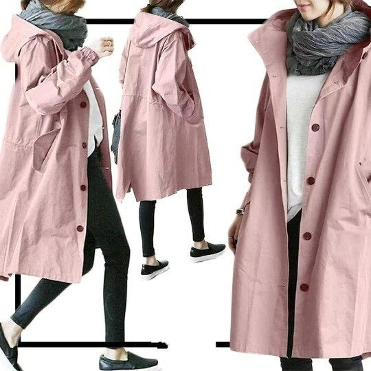 Elena™ | Trenchcoat med Huva