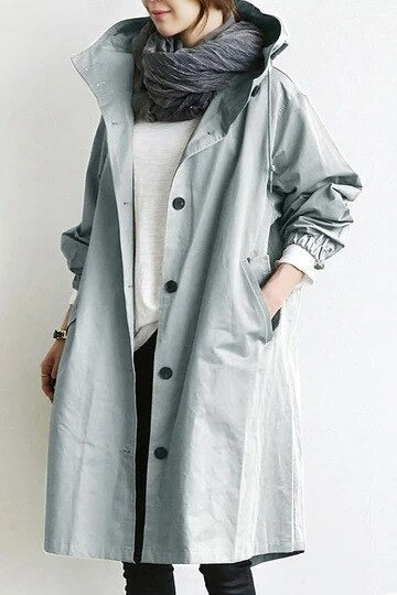 Elena™ | Trenchcoat med Huva