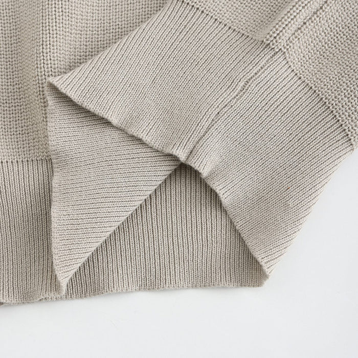 Julius™ | Stickad Ziptröja med Hög Krage