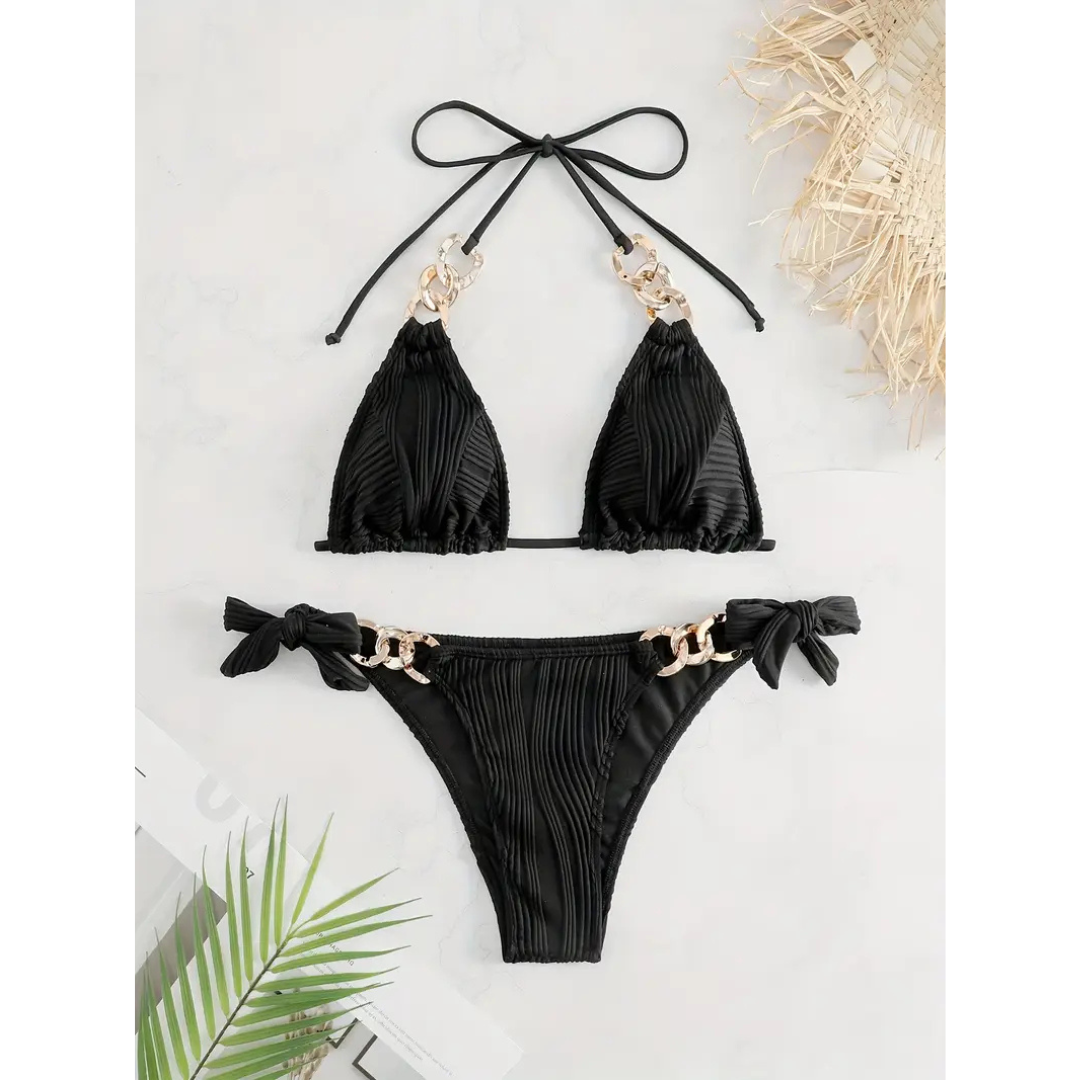 Golden Luxe Bikini Set