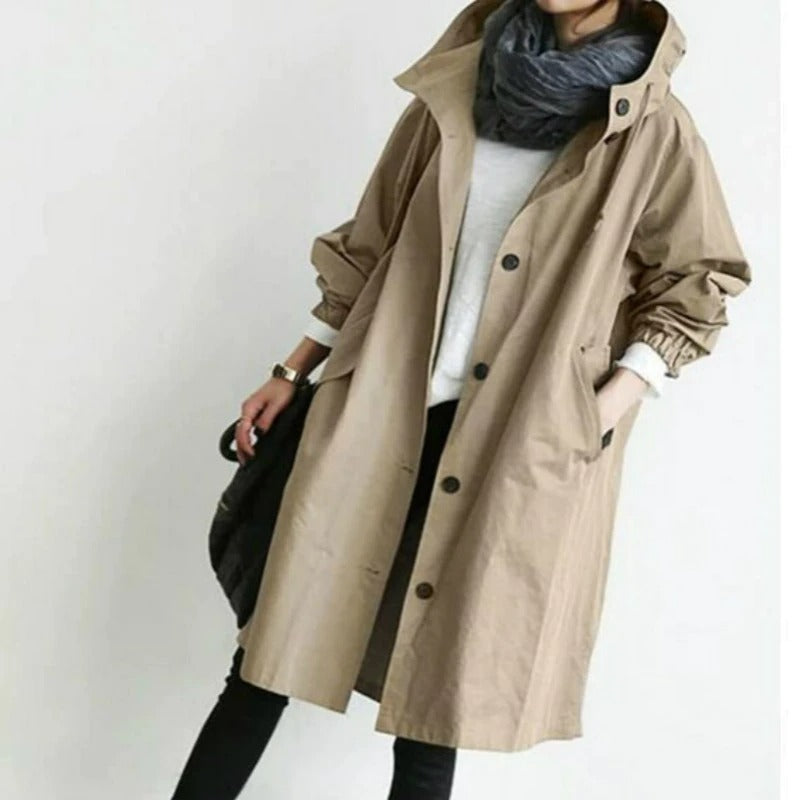 Elena™ | Trenchcoat med Huva