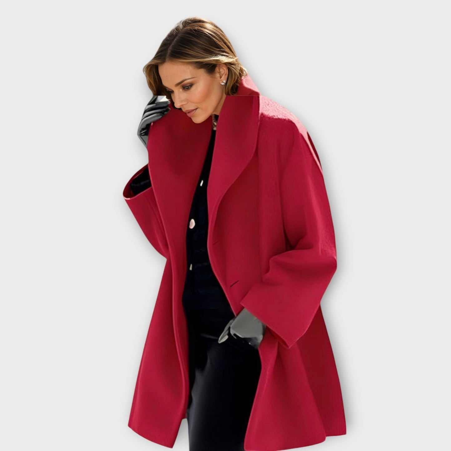 Isabelle™ | Elegant Kappa med Hög Krage
