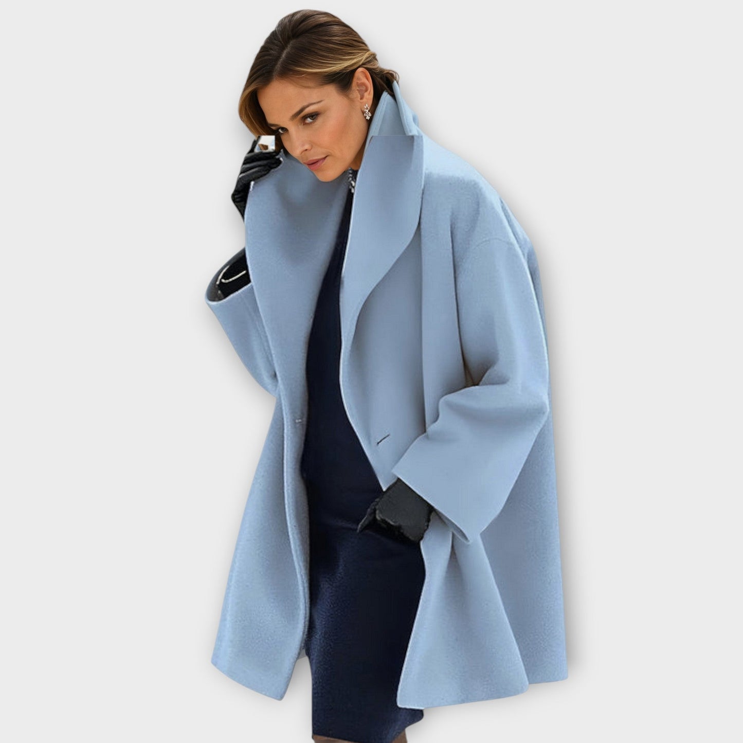 Isabelle™ | Elegant Kappa med Hög Krage