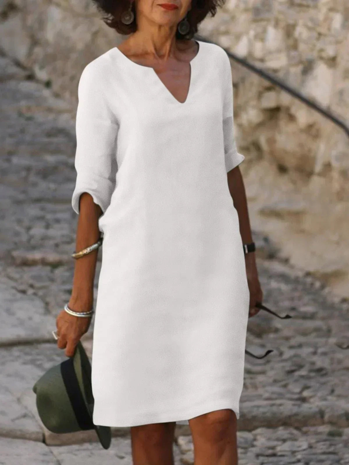 Josette™ | Elegant Klänning med V-ringning