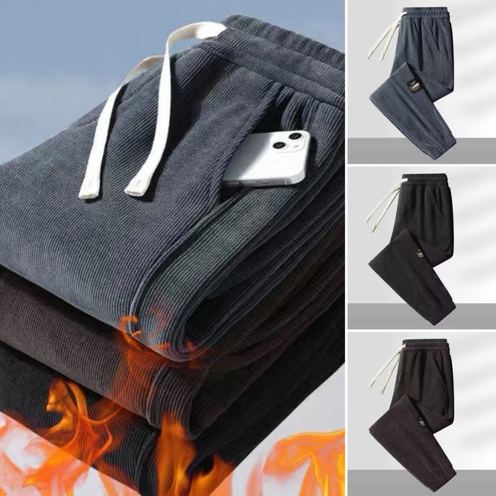 Pascal™ | Ribbade Joggingbyxor med Dragsko