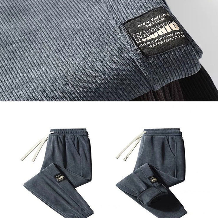 Pascal™ | Ribbade Joggingbyxor med Dragsko