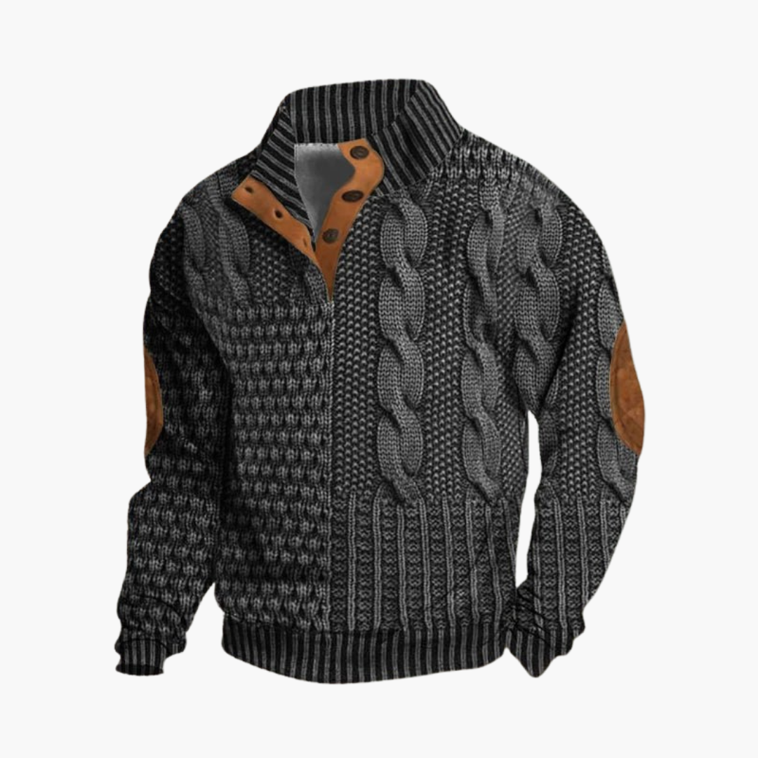 Albert™ | Stickad Pullover i Tidlös Design