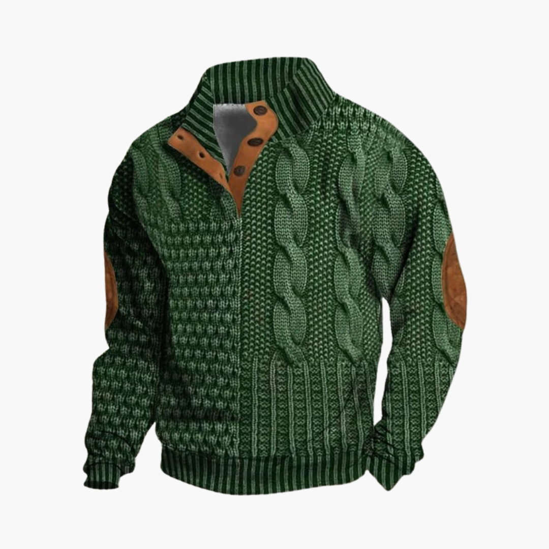 Albert™ | Stickad Pullover i Tidlös Design