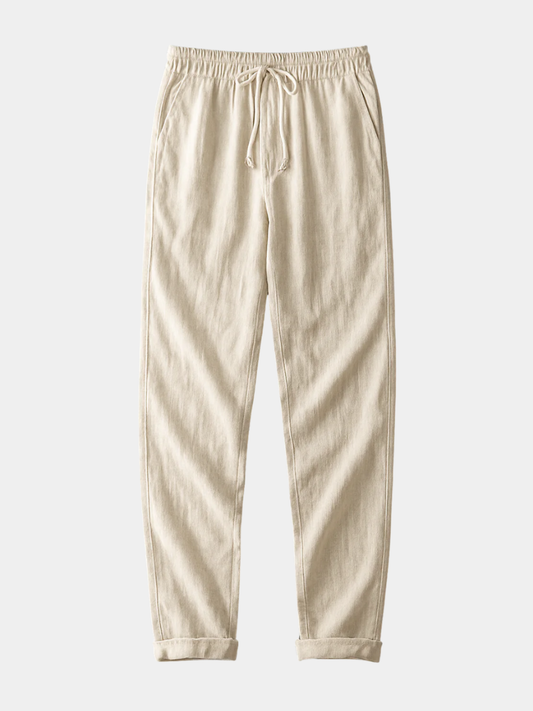 ROSSO ELEGANT LINEN TROUSERS