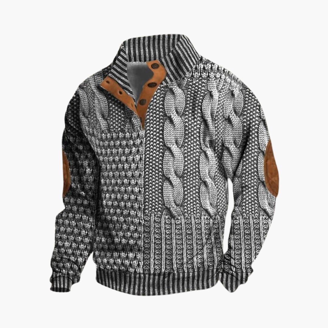 Albert™ | Stickad Pullover i Tidlös Design