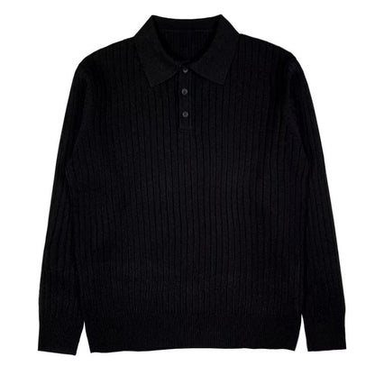 Reykjavik™ | Stickad Pikétröja i Tricot