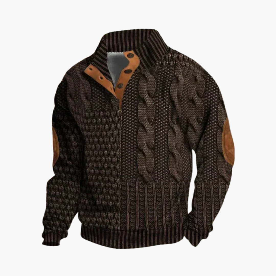 Albert™ | Stickad Pullover i Tidlös Design