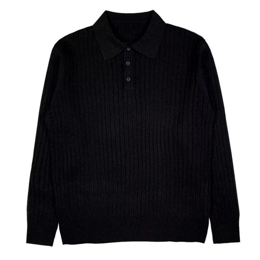 Reykjavik™ | Stickad Pikétröja i Tricot