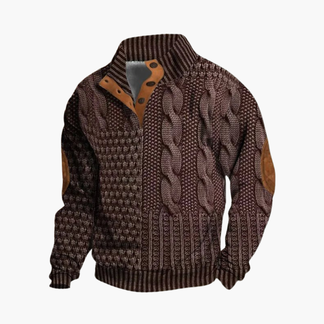 Albert™ | Stickad Pullover i Tidlös Design