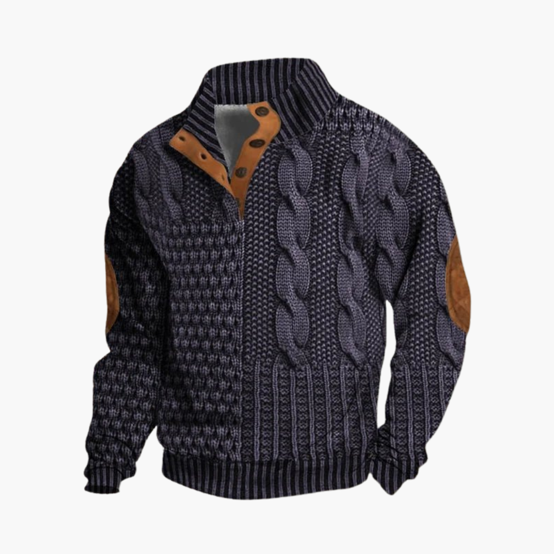 Albert™ | Stickad Pullover i Tidlös Design