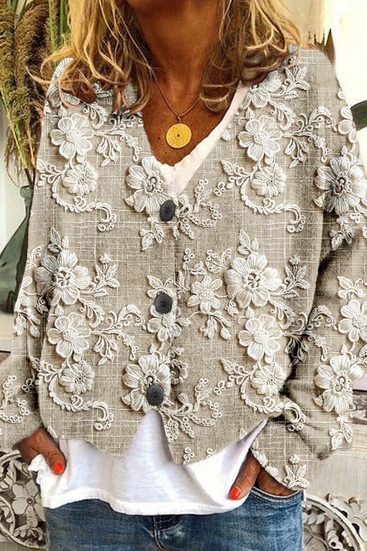 Cardigan cu Fir de Petale