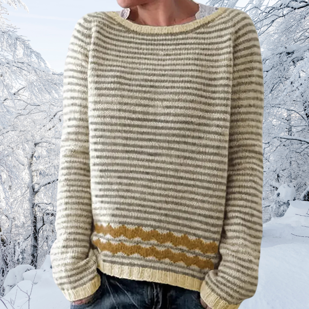 Daphne™ | Grårandig tröja