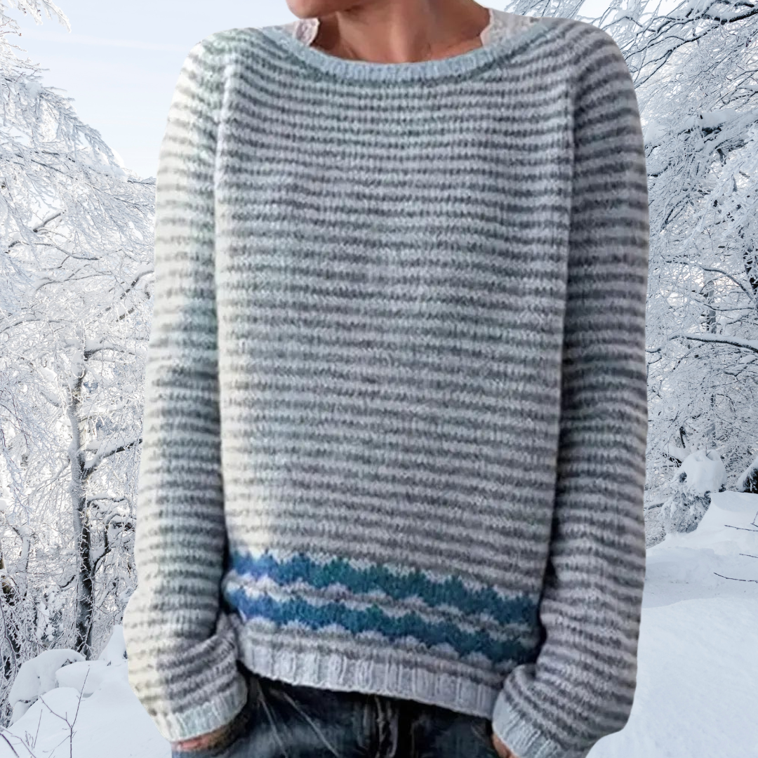 Daphne™ | Grårandig tröja