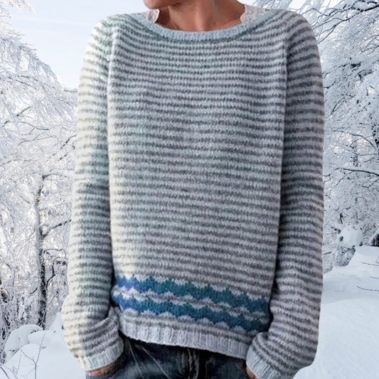 Daphne™ | Grårandig tröja