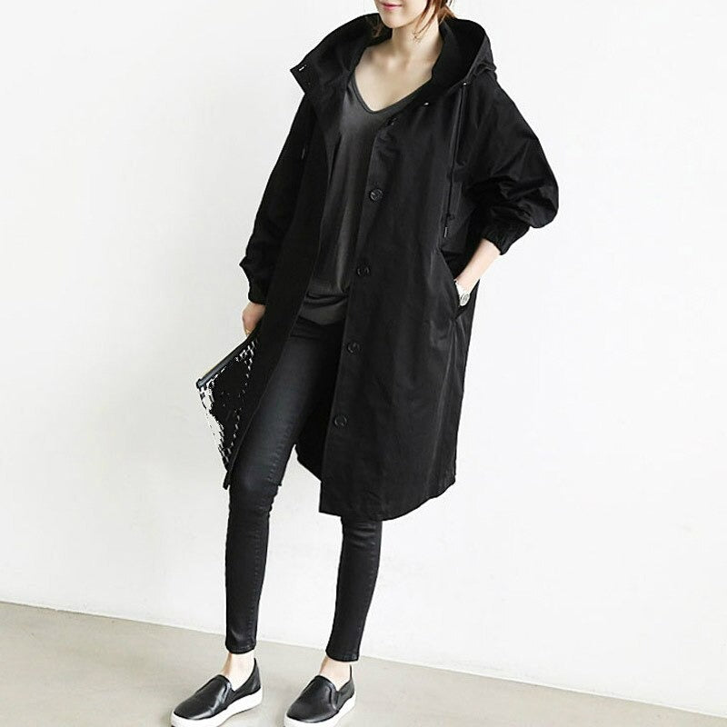 Elena™ | Trenchcoat med Huva