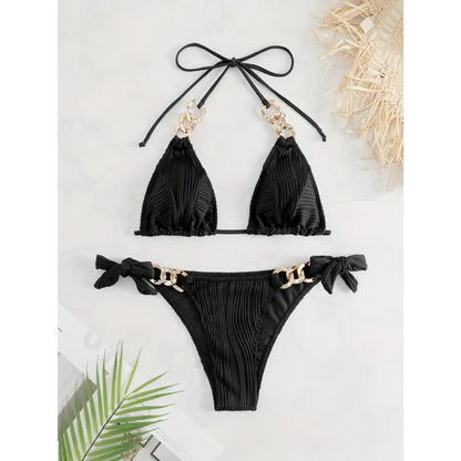 Golden Luxe Bikini Set