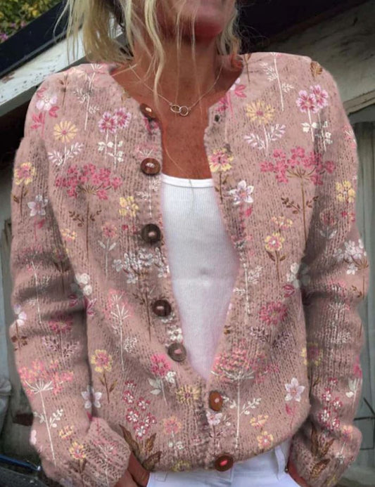 Hebe™ | Elegant kofta med blommönster