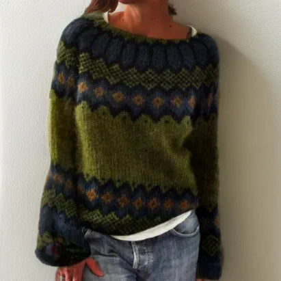 Silvia - Pulover Elegant Geometric
